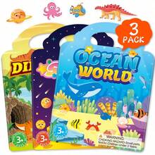 Reusable Children's Sticker Book, Washable Children's Stickers, Jelly Sticker Book, Suitable For Birthday Parties, Family Gatherings, Group Activities, Art Classes Or Other Events - Multicolor - View 1