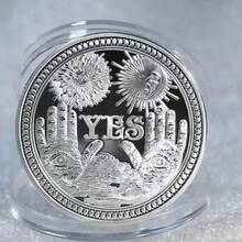 1pc Yes Or No Decision Coin, Lucky Coin Toy, Commemorative Coin For Choice - Multicolor - View 6