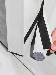 1pc Multifunctional Leather Door Seal Strip, Windproof, Soundproof, Waterproof, Insect-Proof, Self-Adhesive Door Seal Strip, Home Essential - Multi-color - View 3