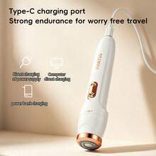 3-In-1 Ladies Electric Shaver Set, Painless Face Body Underarm Hair Removal & Nose Hair Trimmer, Type-C Rechargeable - View 9