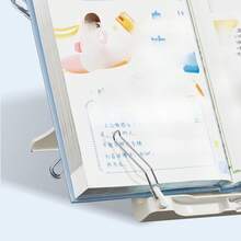 1pc Small Foldable Book Stand, Multi-Function Reading Holder, Universal Phone And Tablet Support Stand, Student Back To School Office Desktop Supplies - 1pc - View 3