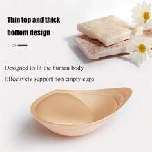 10pcs/2pcs Bra Pads, Swimsuit Inserts, Adhesive, Skin-Friendly, Comfortable, Easy To Use, Washable, Detachable And Reusable, Suitable For Backless, Low-Waist Dresses, Swimwear And Other Outfits, Beautifully Shape The Bust Line. Can Be Adjusted In Size With Scissors, Suitable For Any Clothing - Multicolor - View 9
