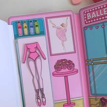 Ballet Studio Children's Quiet Book Interactive Dance Picture Book Ballet Craft Activity Costume And Makeup Drama Scrapbook Girls Birthday Gift - Multicolor - View 5
