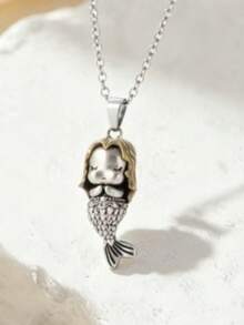 New Model Personalized Luxury Elegant Style Best-Selling Retro-Themed Mermaid Fashion Women's Pendant Necklace - Mermaid Pendant Necklace - View 5