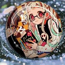 1pc/Toilet-Bound Hanako-Kun Nene Couple CP Rainbow Laser Tin Badge With Packaging, Decorative Pendant - Multicolor - View 8