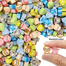 50PCS Cartoon Animal Erasers, Including Puppy, Elephant, Bear And Other Random Patterns, Smooth Texture Easy To Erase, Durable Material. Suitable For School, Fun Stationery, Back To School Season Thoughtful Small Gifts - A - View 4