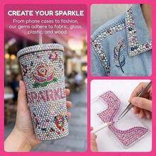 40 Colors Jelly Resin Rhinestone Set, Shiny Decorative Rhinestones DIY Craft Materials, Multi-Color Resin Set, Suitable For DIY Shoes, Water Cup Rhinestone Decoration, Diamond Painting - Multicolor - View 2