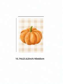 1pc Frameless Cozy Rustic Autumn Pumpkin Halloween Wall Art Dorm Gift - Multi-color - View 12