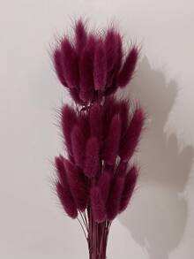 60/120/180/240pcs 16.5 Inch Artificial Rabbit Tail Grass Stems, Home Decor Artificial Rabbit Tail Grass Branches, Suitable For Bohemian Style Floral Arrangements, Handmade DIY, Home/Kitchen Decor, Wedding Decoration, Christmas Decoration, Thanksgiving Decoration And Handmade Wreath Making - Dark Reddish Brown - View 4