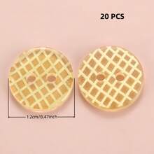 10/20/30/45/60 PCS 1.2cm Creative Cartoon Colorful Transparent Round Two-Hole All-Season Buttons, Suitable For Clothing Accessories, Dresses, Jackets, Shirts, Sweaters DIY Accessories, Dolls, Phone Case Decorations - Colorful Round - View 19