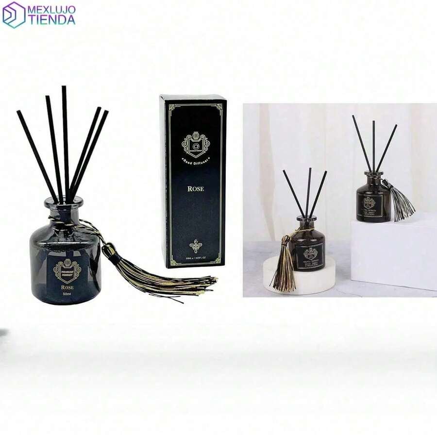 M8WG Éste set de aromaterapia con fragancia floral y afrutada es la neta. 50ml de puro aroma que dura semanas, con palitos y flores decorativas que le dan un toque bien padre a cualquier espacio. Ideal para recibir visitas, relajarte después del jale o regalar e M7OU - Rosa - Ver 1