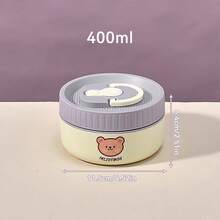 304 Stainless Steel Lunch Box, Bento Box Adult, Portable Insulated Lunch Container Set, Leakproof Microwaveable Hot Food Container, Cute Japanese Bento Box For School Student, Insulated Bowl With Lid, Tiffin Box, Food Warmer Container - Multicolor - View 19