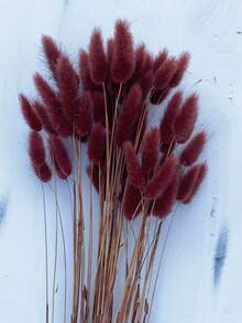 60/120/180/240pcs 16.5 Inch Artificial Rabbit Tail Grass Stems, Home Decor Artificial Rabbit Tail Grass Branches, Suitable For Bohemian Style Floral Arrangements, Handmade DIY, Home/Kitchen Decor, Wedding Decoration, Christmas Decoration, Thanksgiving Decoration And Handmade Wreath Making - Dark Reddish Brown - View 3