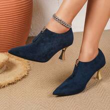 Sepatu Hak Tinggi Wanita Model Baru, Ujung Lancip Nyaman, Elegan, Modis, dan Serbaguna - Royal Blue - View 1