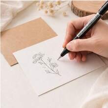 50pcs White/Black/Kraft Blank Index Cards 4x6 Inch 200g Thick Unlined Note Cards, Suitable For Postcards, Photo Paper, Recipe Cards - 10*15cm/3.86*5.8in - View 8