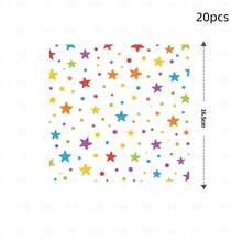 20/50pcs Rainbow Cute Print Disposable Party Napkins,Party Supplies,Home And Out Decor, For Birthday Party Table Indoor Outdoor Festive Tabletop Decoration - A - View 10