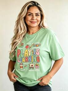 Women Senior T-Shirts & Tops - Green - View 2