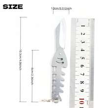 1pc Animal Casual Street Style Stainless Steel Fish Bone Keychain EDC Tool Pocket Knife - A - View 11