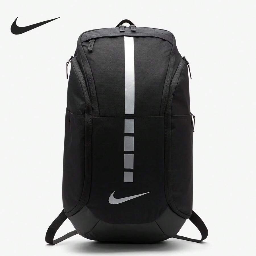Nike Unisex Outdoor Sports Casual Travel Backpack, Large Capacity, Size: 59*34*24cm - Black/Silver Gray - View 1