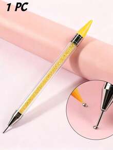 3/2/1pc Rhinestone Dotting Pen, Double-Ended Rhinestone Gem/Crystal Stud Dotting Pen, Crystal Bead Handle - Excellent DIY Nail Art Decoration Tool - Multicolor - View 15