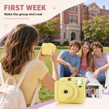 Popoto Instant Camera With Selfie Mirror, Optical Imaging With Built-In Flash, 5 Adjustable Modes, Captures Beautiful Moments, Perfect For Beach Sunset, Sand Stroll, Summer Travel, Party Gift (Battery Not Included) - View 7