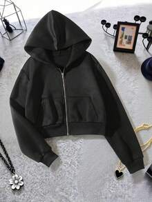 Men Zip-Up Sweatshirts - Black - View 1
