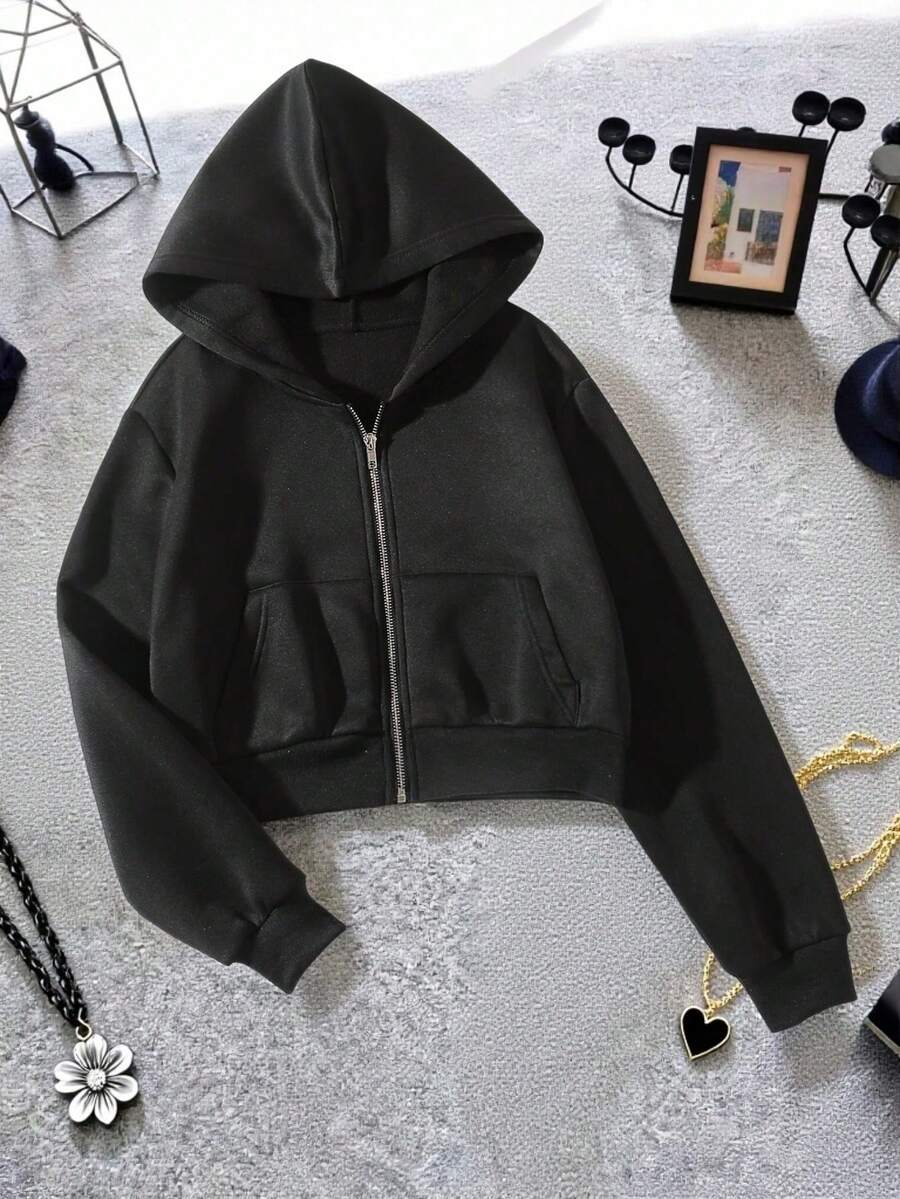 Men Zip-Up Sweatshirts - Black - View 1