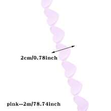 2m Heart Hollow Ribbon, 3 Colors Red White Pink, Valentine's Day Gift Wrapping Wedding DIY Handmade - 2m Heart Ribbon - View 9