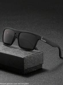 Men's Polarized Sunglasses, Retro Classic Cycling Glasses, Outdoor Sunglasses - Black - View 1