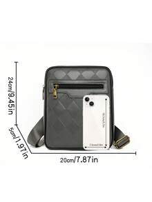 saroxi Tas Selempang Pria, Tas Saku Samping, Tas Bahu, Tas Kecil Multifungsi, Cocok untuk Bepergian, Tas Kasual, Tas Ponsel, Gaya Minimalis, Motif Buaya, Motif Kadal, Hadiah untuk Pria, Pacar, Tas Fashion - MultiWarna - View 13