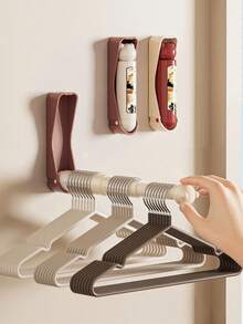 1pc Telescopic Clothes Rack, Clothes Storage Rack Bathroom Towel Rack Coat Rack Storage Rack Bathroom Towel Rack Home Clothes Storage Rack Drying Rack - Multicolor - View 1