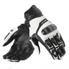 REVIT MOTO Leather Motorcycle Gloves Black White Red Racing Genuine Leather Motorbike Road Racing Team Glove Summer Winter Rider Gloves - Multicolor - View 3