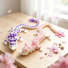 3D打印可动樱花龙玩具，儿童益智减压龙模型，创意桌面摆件生日礼物 - 櫻花龍 - 查看 3