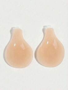 1件匙形聚攏矽膠胸罩（附贈30片乳貼），自然3D弧形設計，貼身防滑，適合多款露肩/露胸穿搭塑形 - 彩色 - 查看 6