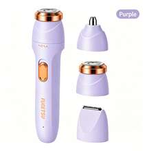 3-In-1 Ladies Electric Shaver Set, Painless Face Body Underarm Hair Removal & Nose Hair Trimmer, Type-C Rechargeable - View 16