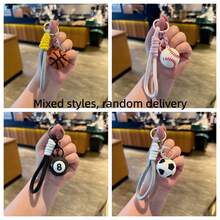 1pc Sports Ball Series Keychain, Basketball Soccer Backpack Pendant Accessory (Random Style) - Multicolor - View 11