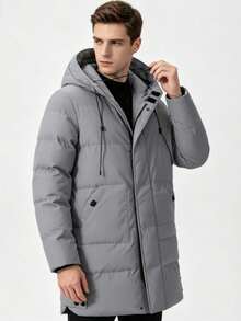 Men Down Coats - Grey - View 2