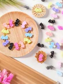 Gothic Style Halloween Bat Beads, Multi-Color Bat Pendants, For Jewelry Making, DIY Bracelets, Necklaces, Earrings, Handmade Accessories, Halloween Decor Gifts - Halloween Bat Beads - View 8