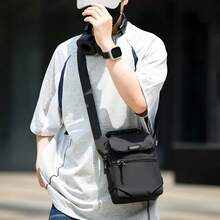 1pc Vertical Multi-Compartment Men's Oxford Cloth Casual Shoulder Crossbody Bag, Perfect Gift For Boyfriend - Crossbody Bag - View 9