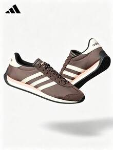 Adidas Sepatu sneakers RUNVISTA wanita terbaru, sneakers chunky retro, sepatu kasual low-top. - Coffee Brown - View 7
