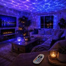 2026 Christmas & Halloween Theme Mini Square Remote Control Smart Light, 16-Color Aurora Water Ripple Projection Lamp, Smart Rotating Multi-Color Light Effects, Touch Color Change, Ice Crystal Cube Ambient Light, Bedroom, Bedside, Desk Decoration, Night Light, LED Small Table Lamp, USB Light, Room, Dorm, Romantic Lighting Decor, Christmas Gift, Halloween Gift, Valentine's Day Gift, Birthday Gift, Back To School & Graduation Season Gift, Note: USB Powered, Remote Control Without Battery - New RGB Aurora - View 9