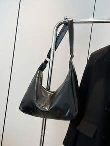 Hevel,Fashionable Large Capacity Shoulder Tote Bag For Women, Design,Black Bag,Bags For Woman - Black - View 4