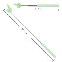 1/2pcs Retractable Teacher Pointer, Extendable Handheld Finger Pointing Stick, Mini Collapsible Classroom Pointer, Suitable For Primary School And Kindergarten Teachers, Classroom Supplies (Black), Back To School - A - View 6