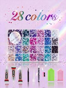 ZUI DREAM 18000-45000pcs 3mm Kits For Fashion & Crafts | Full Bedazzling Kit With Rhinestones, Diamond Art Pens & B7000 Glue | DIY Gems For Clothes - Multicolor - View 8