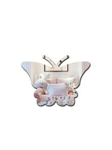 1pc Unbreakable Acrylic Mirror Non-Glass Shatterproof For Kids Room Baby Room,Baby Room Decor,Baby Essentials,Room Decor For Girl - Multicolor - View 10