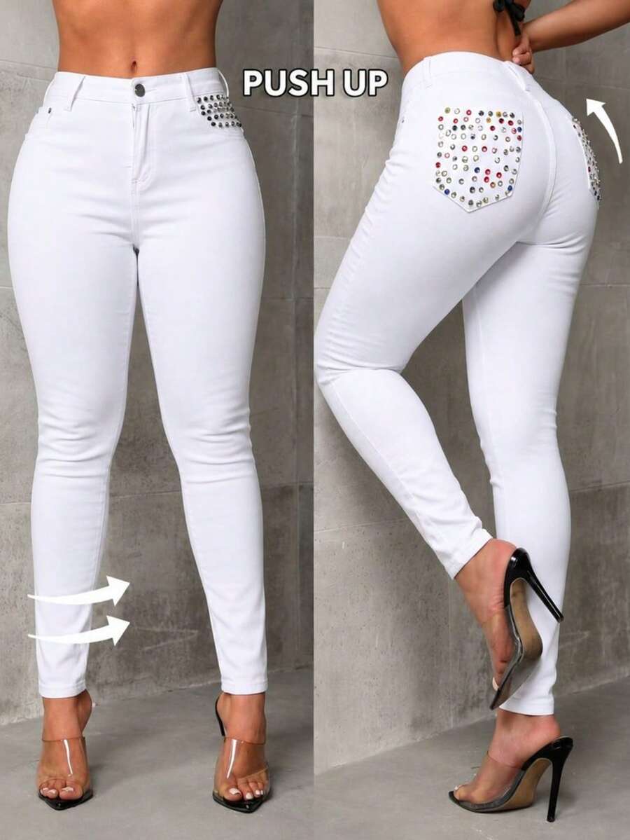Women Jeans - White - View 1