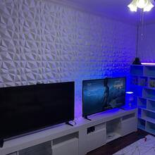 3D PVC Wall Panels, Embossed Embossed Wall And Ceiling Decorative Panels, Suitable For Living Room, Bedroom, Hotel, Office And TV Background Wall, Applicable For New Home And Rental Property Renovation - 3D Wall Panels - View 5