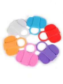 3/1pc Creative Cute Foldable Hanging Phone Charging Holder, Foldable Phone Charging Hook, Phone Charging Storage Organizer Stand, Portable Phone Charging Companion Phone Holder, Convenient And Portable, Random Color. - Multicolor - View 7
