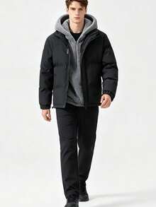 Men Down Coats - Black - View 2