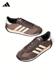 Adidas Sepatu sneakers RUNVISTA wanita terbaru, sneakers chunky retro, sepatu kasual low-top. - Coffee Brown - View 4